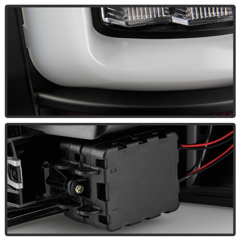 Spyder 99-04 Jeep Grand Cherokee - Light Bar Led Tail Lights - Black - ALT-YD-JGC99V3-BK Tail Lights SPYDER