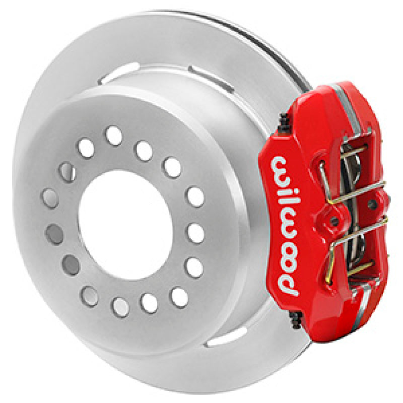 Wilwood Chevrolet 7-5/8in Rear Axle Dynapro Disc Brake Kit 11in Rotor -Red Caliper Big Brake Kits Wilwood