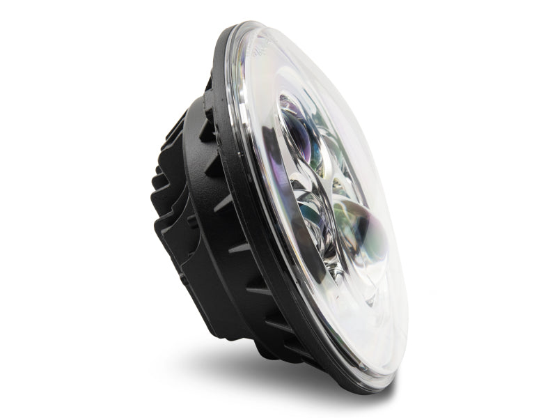 Raxiom 97-18 Jeep Wrangler TJ/JK Axial Series LED Daymaker Headlights- Chrome Housing (Clear Lens) Headlights Raxiom