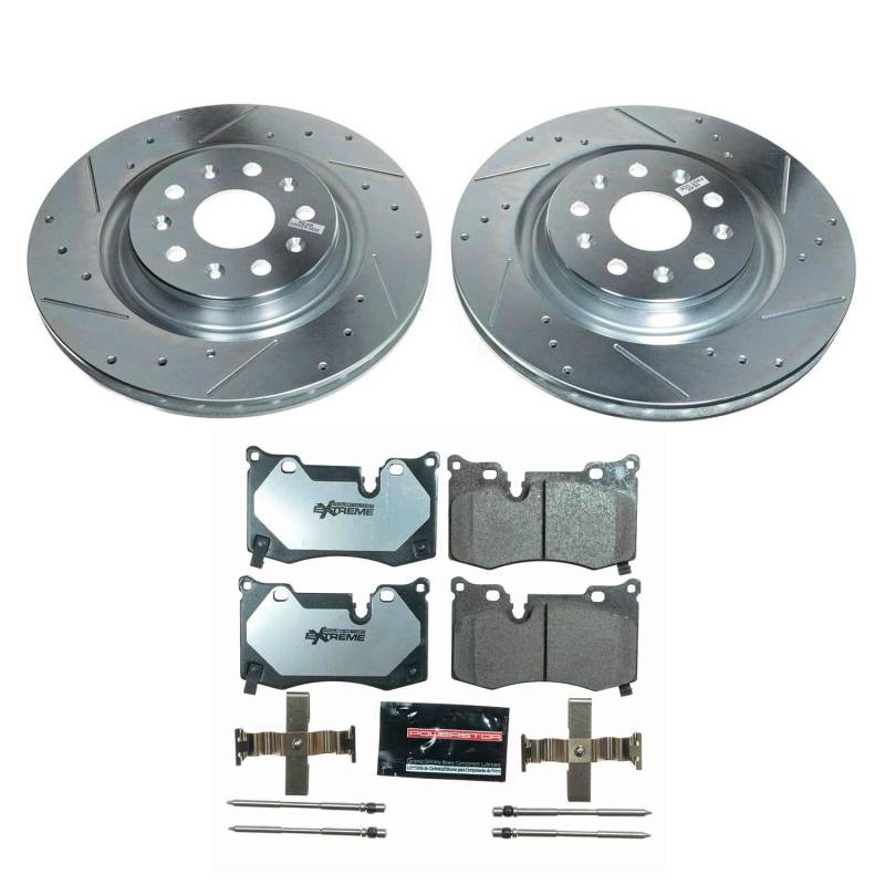 Power Stop 20-21 Chevrolet Corvette Rear Z26 Street Brake Kit Brake Kits - Performance D&S PowerStop