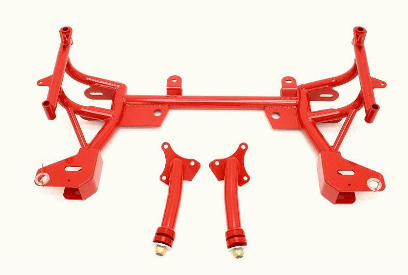 BMR 93-02 F-Body K-Member w/ Turbo SBC/BBC Motor Mounts and STD. Rack Mounts - Red Crossmembers BMR Suspension