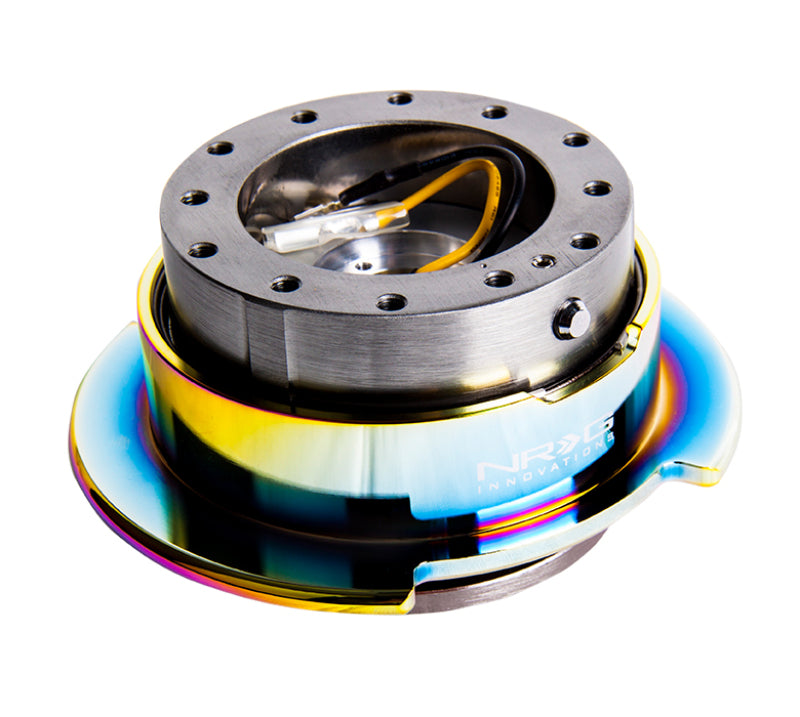 NRG Quick Release Gen 2.5 - Gunmetal Body / Neochrome Ring Quick Release Adapters NRG