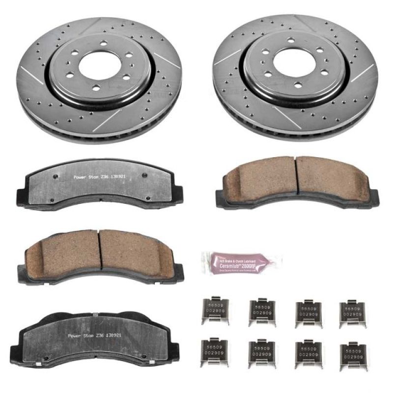 Power Stop 10-18 Ford Expedition Front Z36 Truck & Tow Brake Kit Brake Kits - Performance D&S PowerStop
