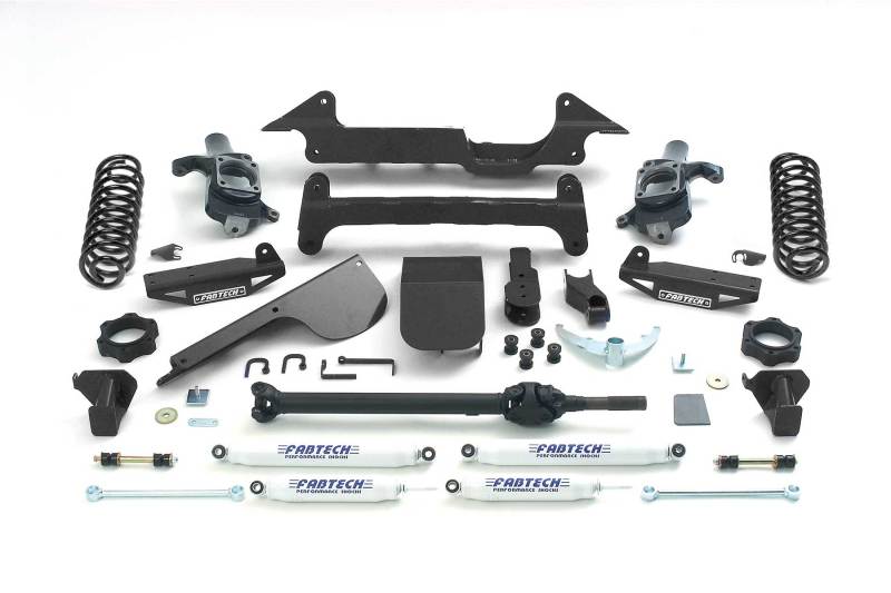 Fabtech 03-08 Hummer H2 Suv/Sut 4WD w/Rr Coil Springs 6in Perf Sys w/Perf Shks Lift Kits Fabtech