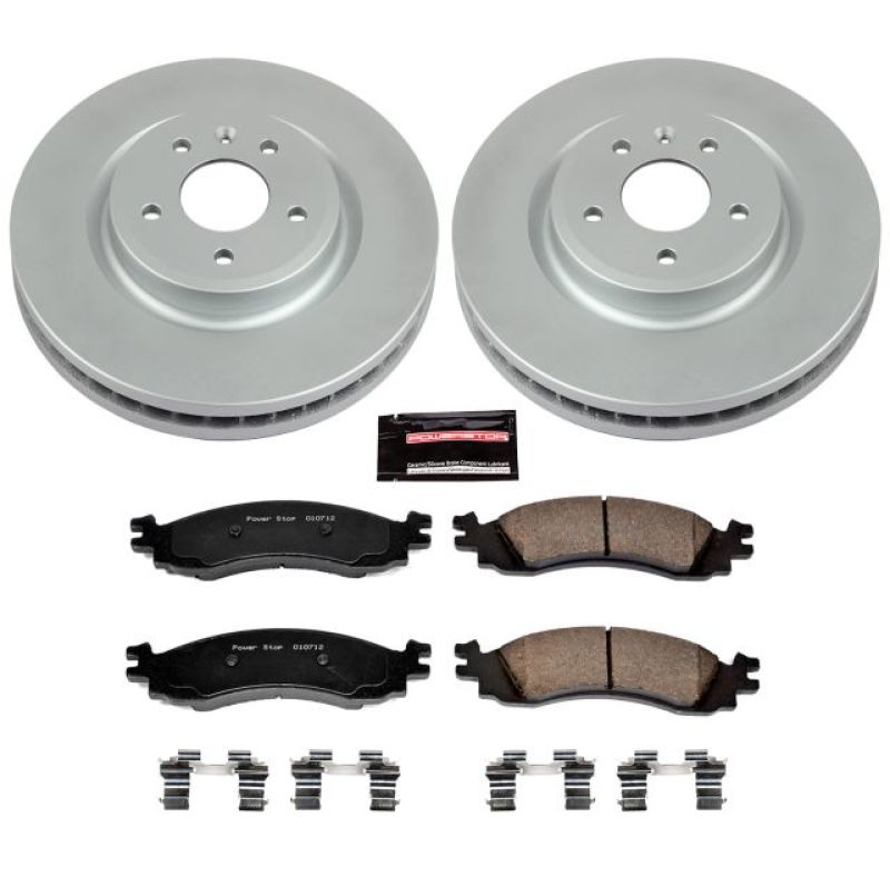 Power Stop 2010 Ford Taurus Front Z17 Evolution Geomet Coated Brake Kit Brake Kits - Performance Blank PowerStop
