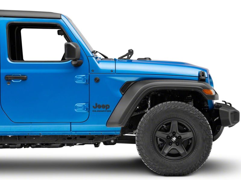 Raxiom 18-23 Jeep Wrangler JL Axial Series 30-In Single Row LED Light Bar w/ Hood Mounting Brackets Brackets Raxiom