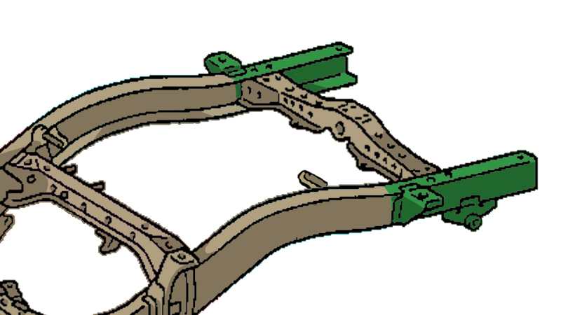 Rust Buster 95-04 Toyota Tacoma Rear Framce Section - Right Side Frames RustBuster