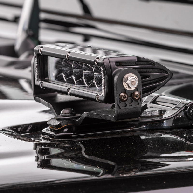 Go Rhino 18-20 Jeep Wrangler JL/JLU/Gladiator JT Light Mount - Two 6in Single Row Light Mounts Go Rhino