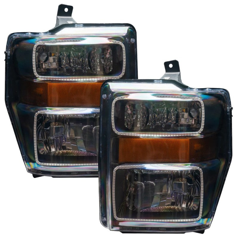 Oracle 08-10 Ford F250/350 LED HL - Black - ColorSHIFT w/ BC1 Controller Headlights ORACLE Lighting