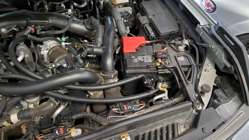 J&amp;L 22-25 Ford Bronco Raptor 3.0L EcoBoost PCV Side Oil Separator 3.0 - Black Anodized Oil Separators J&L