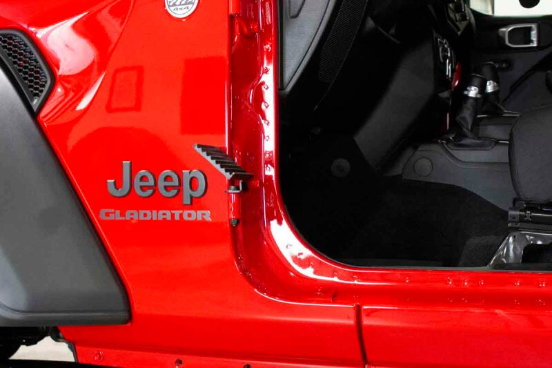 Fishbone Offroad 2018+ Jeep Wrangler JL / 2020+ Gladiator JT Foot Peg Set - Black Steps Fishbone Offroad