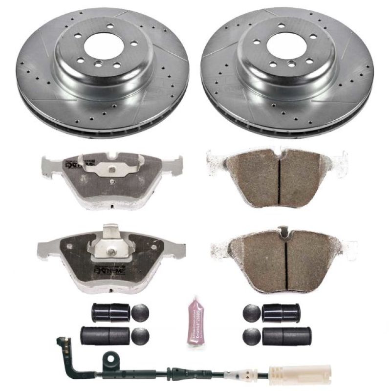Power Stop 08-10 BMW 535i Front Z26 Street Warrior Brake Kit Brake Kits - Performance D&S PowerStop