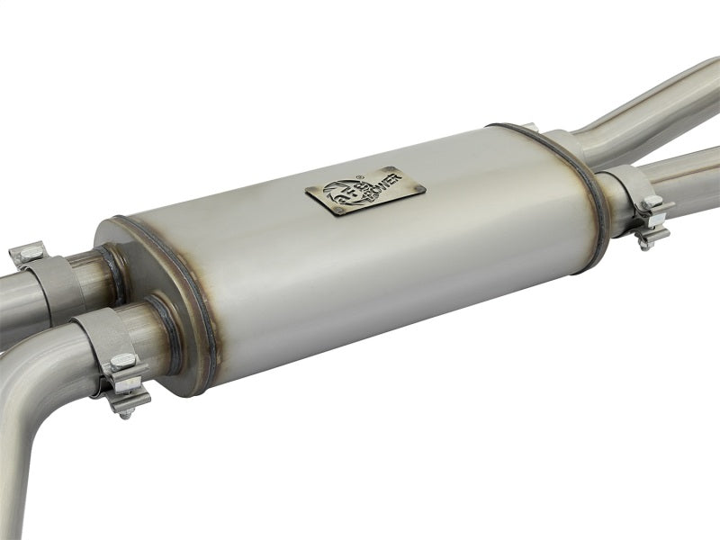 aFe POWER Rebel Series 2-1/2in 409 SS Cat Back Exhaust w/ Black Tips 16-17 Nissan Titan V8 5.6L Catback aFe