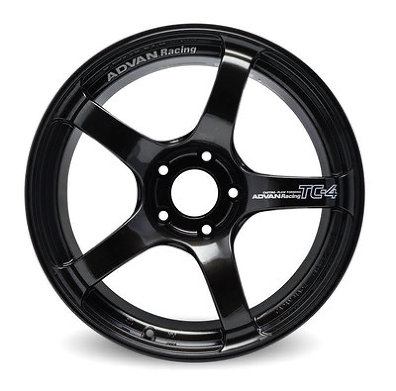 Advan TC4 15x8.0 +35 4x100 Black Gunmetallic Wheel (No Ring) Wheels - Cast Advan