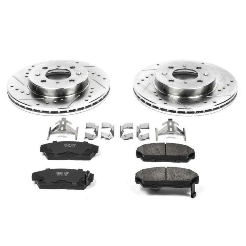 Power Stop 90-93 Acura Integra Front Z23 Evolution Sport Brake Kit Brake Kits - Performance D&S PowerStop