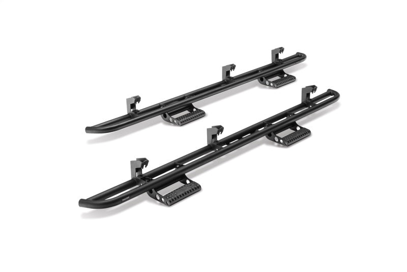 N-Fab RKR Step System 2022 Toyota Tundra CrewMax - Tex. Black - 1.75in Body Armor & Rock Rails N-Fab