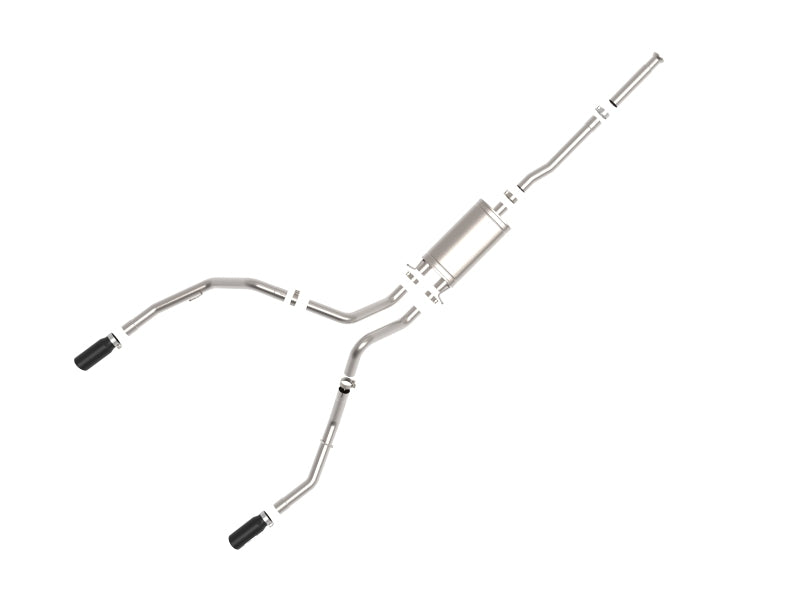 aFe Apollo GT Series Cat-Back Exhaust GM Trucks 09-18 V6-4.3L/V8-4.8/5.3L-Dual Rear Exit Black Tips Catback aFe