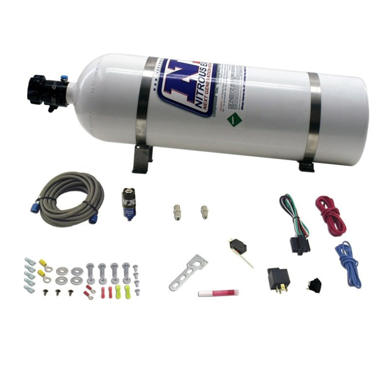 Nitrous Express Diesel Dry Nitrous Kit w/15lb Bottle/Mounting Hardware for 50HP Nitrous Systems Nitrous Express