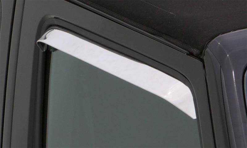 AVS 67-72 Ford F-250 Super Duty Ventshade Window Deflectors 2pc - Stainless Wind Deflectors AVS