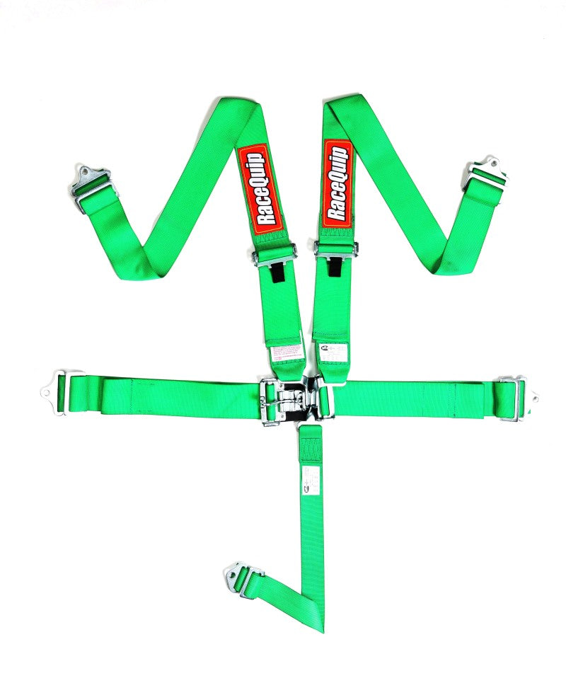 RaceQuip Green L & L 5pt Seat Belt Seat Belts & Harnesses Racequip