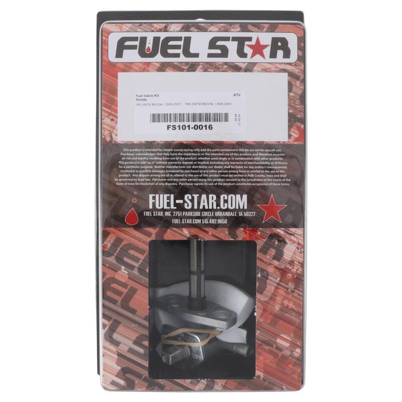 All Balls Racing 05-07 TRX 250 TE Recon/TRX 250 TM Recon Fuel Valve Kit Control Arms All Balls Racing