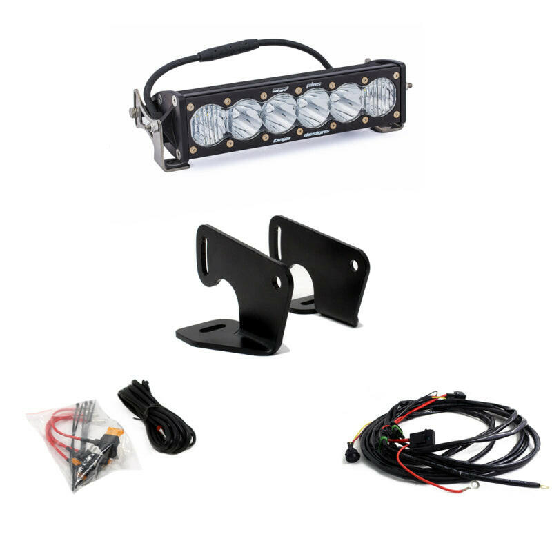 Baja Designs Polaris RZR Pro XP Hood Light Mount Kit 10in OnX6+ Light Bars & Cubes Baja Designs