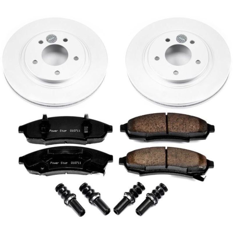 Power Stop 95-96 Buick Regal Front Z17 Evolution Geomet Coated Brake Kit Brake Kits - Performance Blank PowerStop