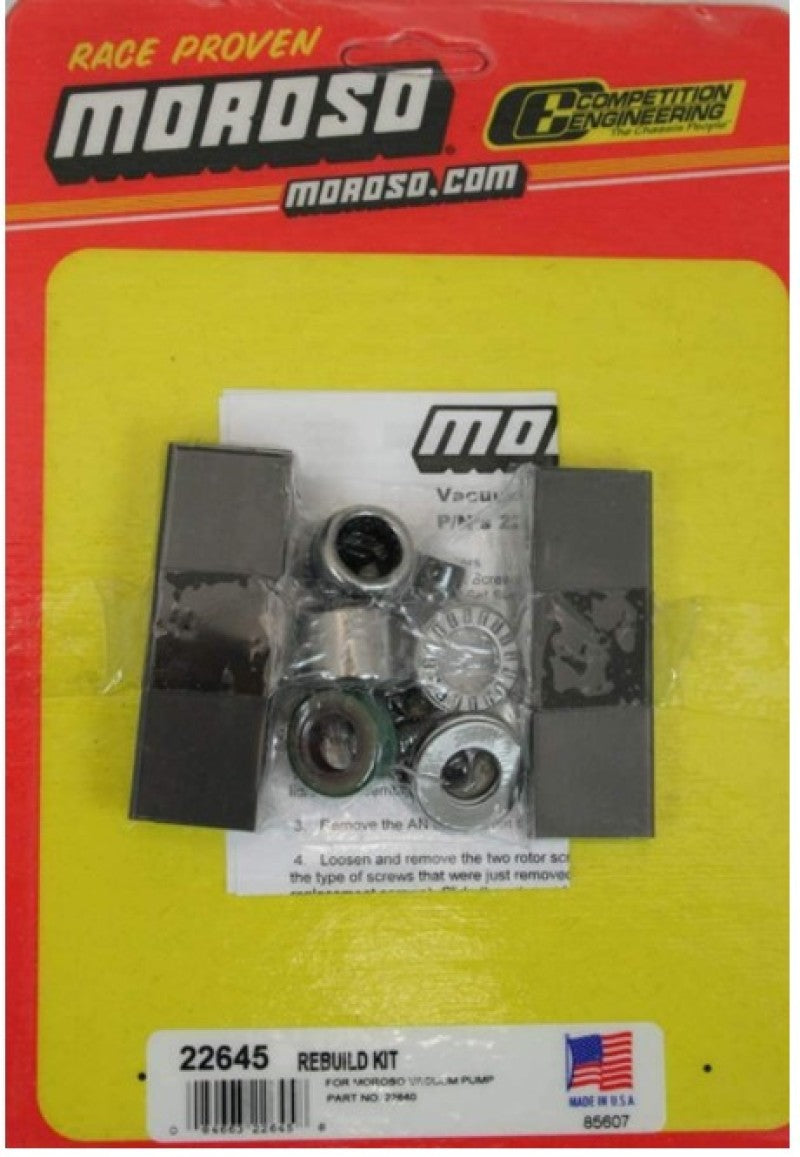 Moroso Vacuum Pump Rebuild Kit - 3 Vane Vacuum Pumps Moroso