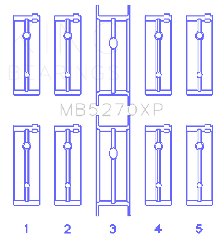 King Engine Bearings 03-05 Dodge Neon SRT4 2.4L Performance Main Bearing Set - Size STD Bearings King Engine Bearings