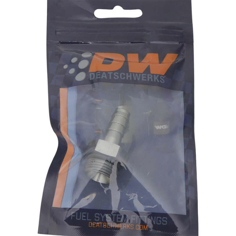 DeatschWerks 8AN ORB Male To 3/8in. Male Triple Barb Fitting (Incl. O-Ring) Fittings DeatschWerks