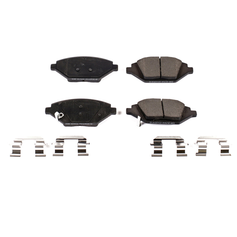 Power Stop 16-19 Chevrolet Spark Front Z17 Evolution Ceramic Brake Pads w/Hardware Brake Pads - OE PowerStop