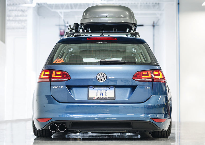 AWE Tuning VW MK7 Golf SportWagen Touring Edition Exhaust w/Chrome Silver Tips (90mm) Catback AWE Tuning