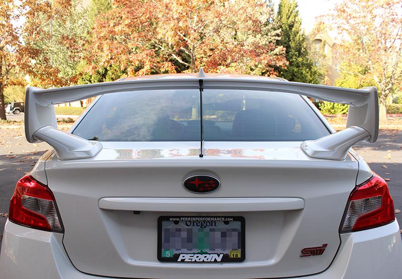 PERRIN 15-21 Subaru STI Wing Stabilizer - Black Spoilers Perrin Performance