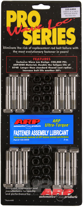 ARP BB Chevy 8.1L M10 ARP2000 pro wave-loc rod bolt kit Rod Bolt Kits ARP