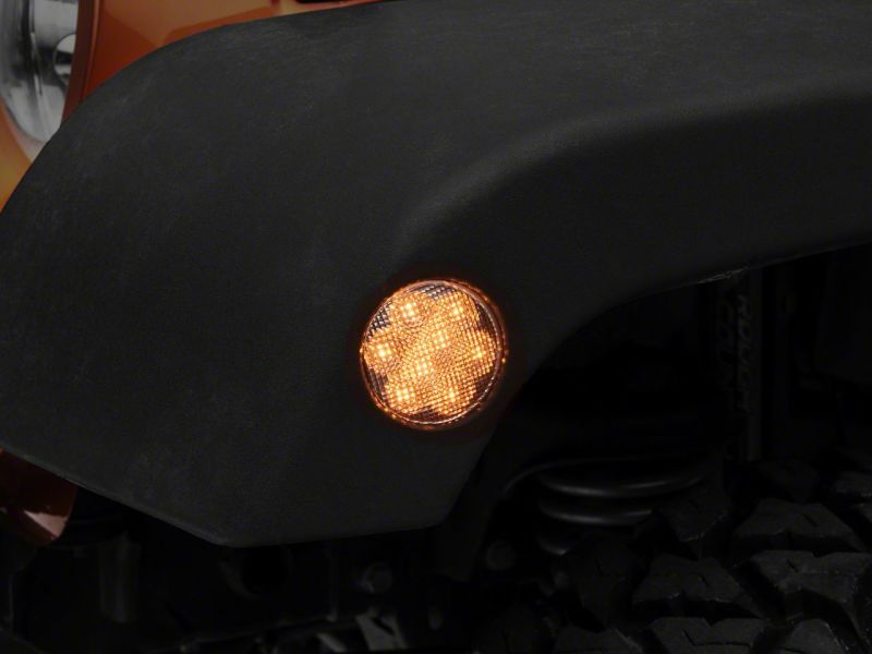 Raxiom 07-18 Jeep Wrangler JK Axial Series LED Side Marker Lights- Clear Sidemarkers & Indicators Raxiom
