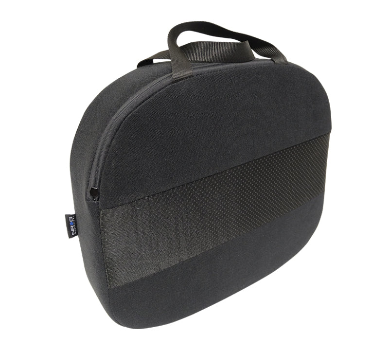 NRG Racing Seat Cushion - One Piece Memory Foam Nylon Black w/ White Stitching Seat Cushions and Pads NRG