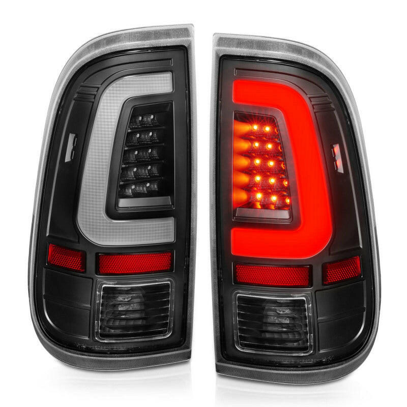 ANZO 2008-2016 Ford F-250 LED Taillights Black Housing Clear Lens (Pair) Tail Lights ANZO