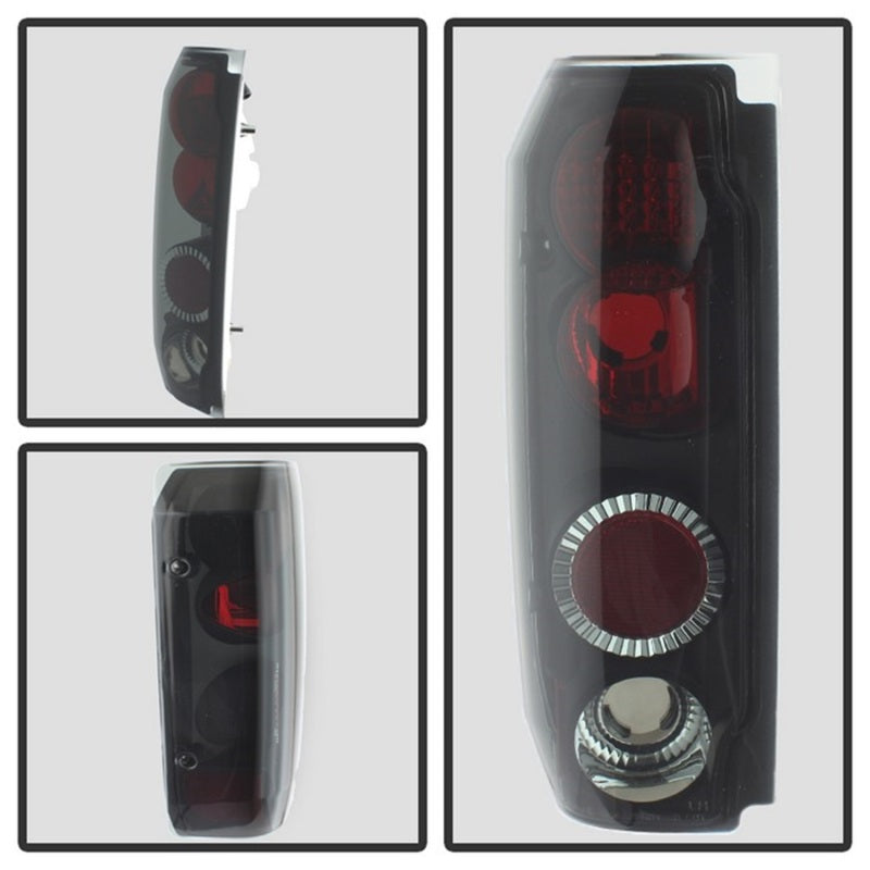 Spyder Ford F150 87-96/Ford Bronco 88-96 Euro Style Tail Lights Black Smoke ALT-YD-FF15089-BSM Tail Lights SPYDER