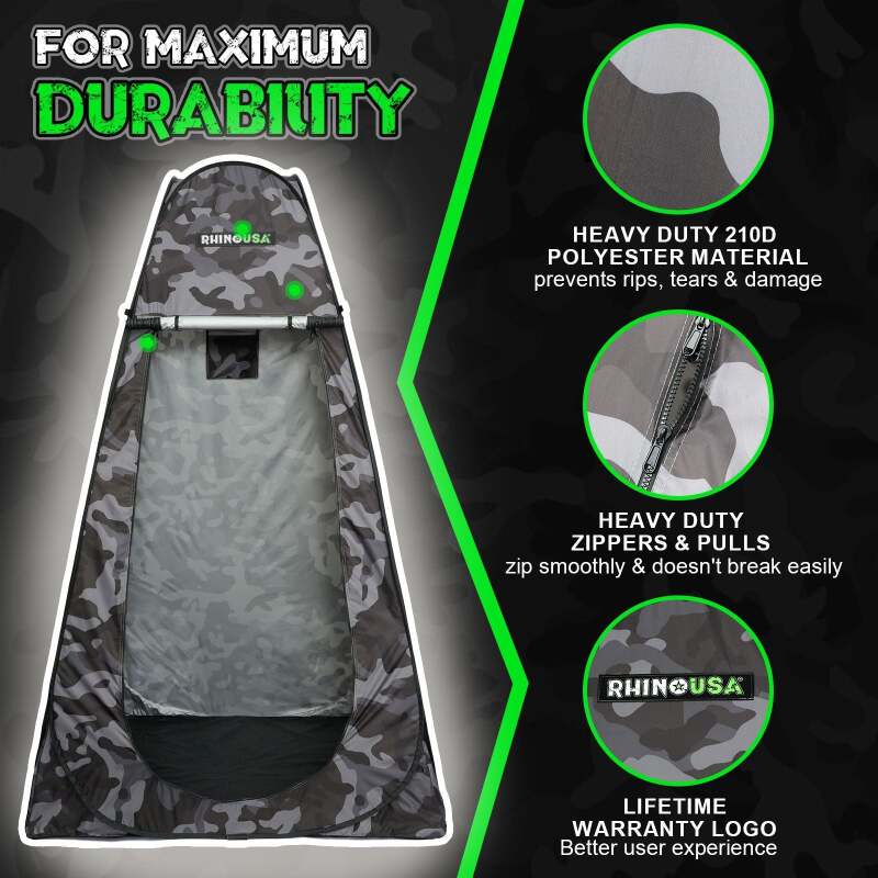 Rhino USA Popup Privacy Tent - Camo Camping Equipment Rhino USA