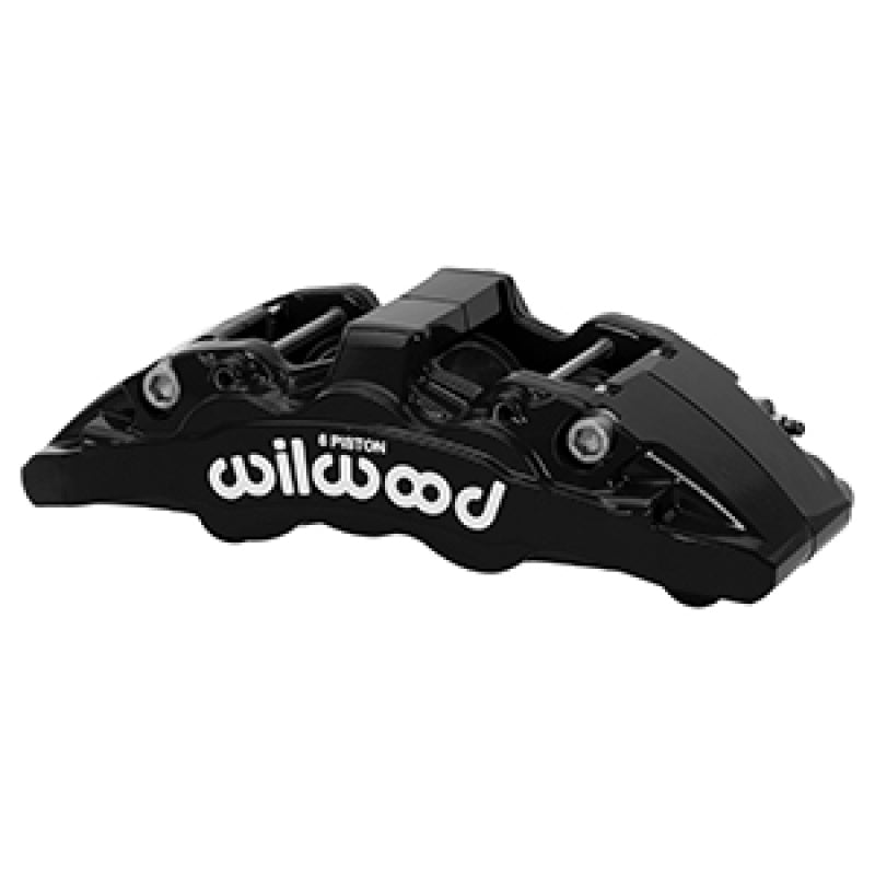 Wilwood Caliper AeroDM R/H Black w/ Logo 6.52in Piston 1.30in Disc Brake Calipers - Perf Wilwood