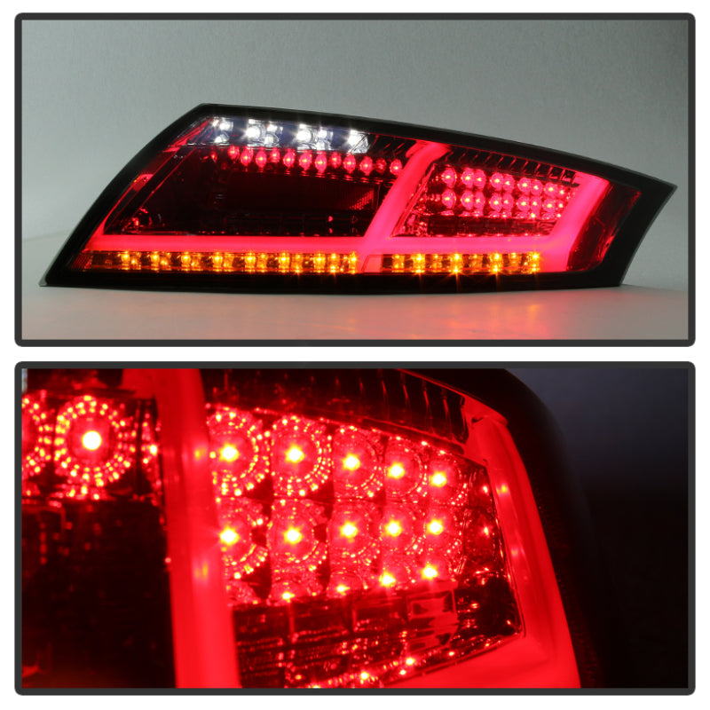Spyder Audi TT 07-12 LED Tail Lights Smoke ALT-YD-ATT07-LED-SM Tail Lights SPYDER