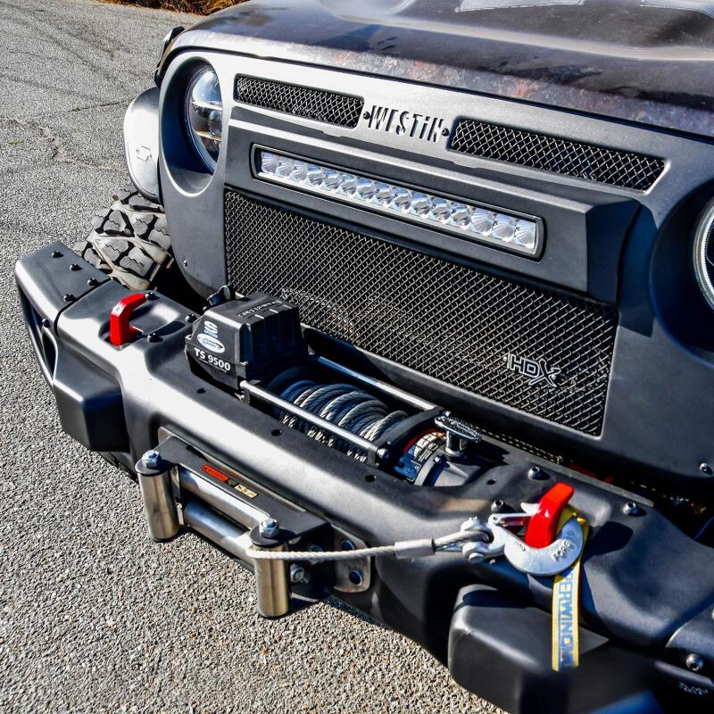 Westin 2018-2021 Jeep JL Wrangler (2dr/4dr) WJ2 Winch Tray - Black Bumpers - Steel Westin