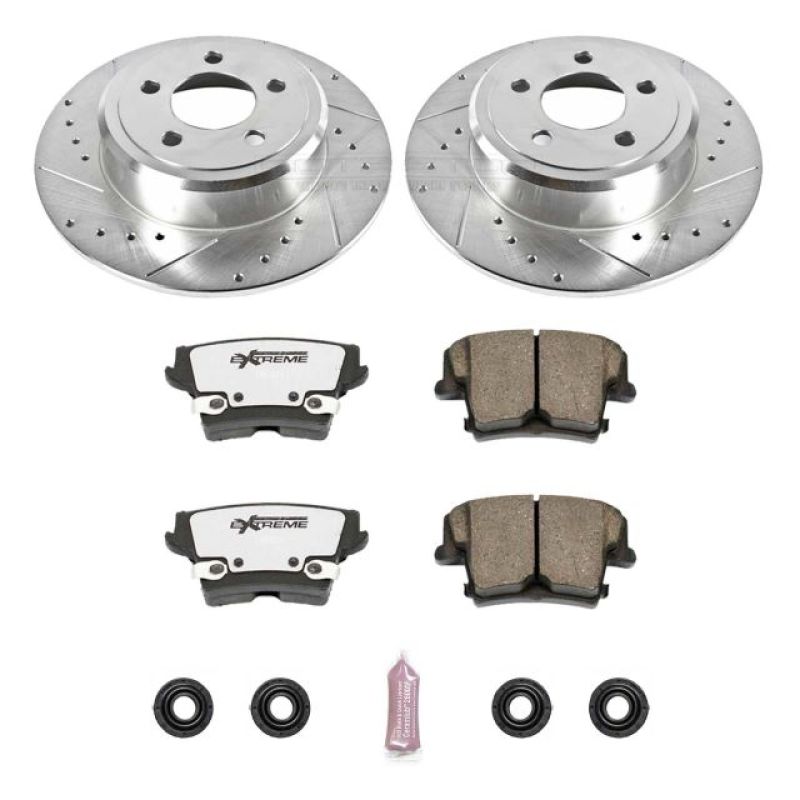 Power Stop 05-19 Chrysler 300 Rear Z26 Street Warrior Brake Kit Brake Kits - Performance D&S PowerStop