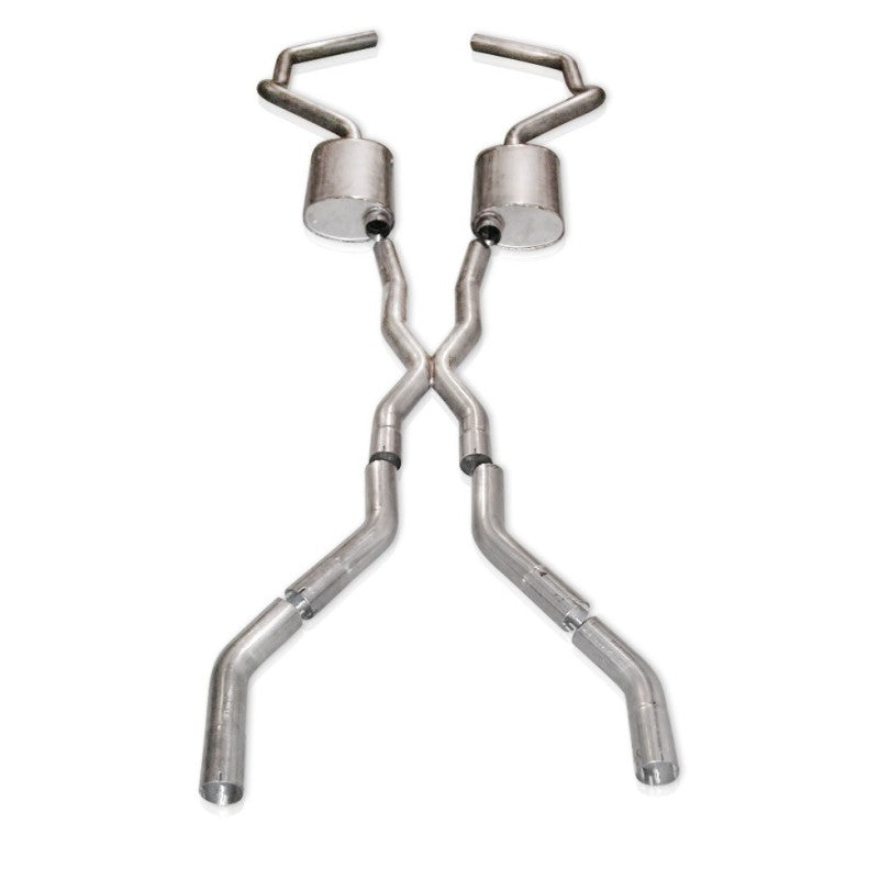 Stainless Works Chevy Camaro 1967-69 Exhaust 2.5in Stainless with X-Pipe Catback Stainless Works