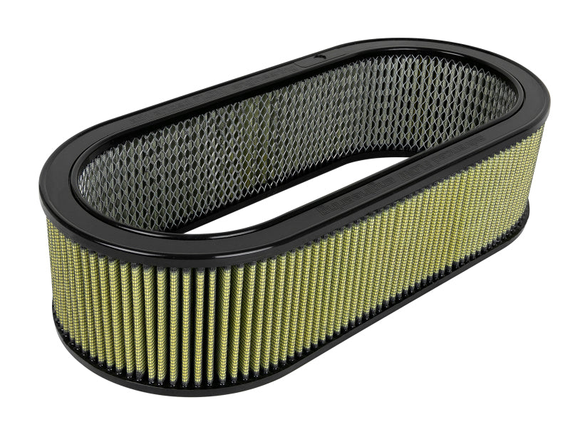 aFe MagnumFLOW Air Filters Round Racing PG7 A/F PG7 Oval Filter (18.13 x 7.25 x 6.0 w/EM) Air Filters - Universal Fit aFe
