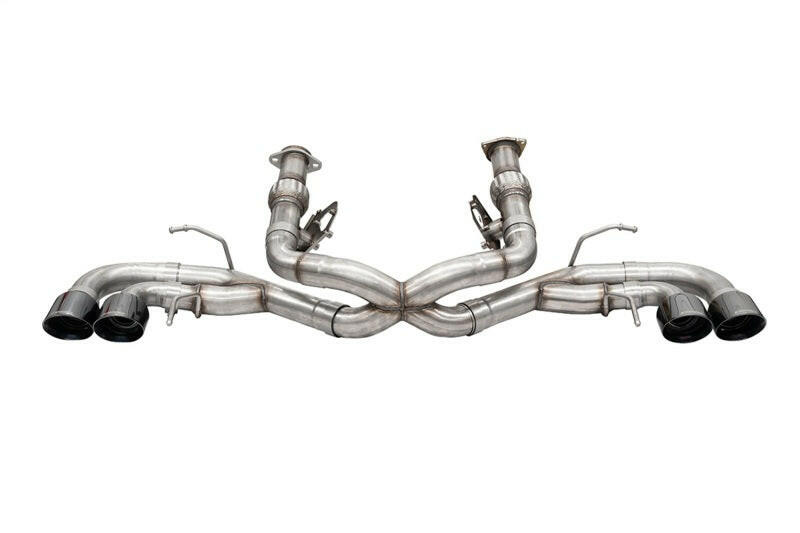 Corsa 2020-25 Corvette C8 3in Xtreme Cat-Back Exhaust 4.5in Black Quad Tips - Deletes stock AFMValve Catback CORSA Performance