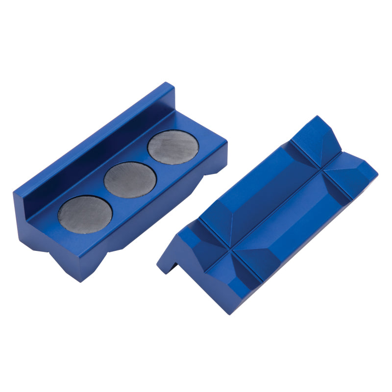 Russell Performance Blue Anodized Billet Aluminum Vice Jaws Tools Russell