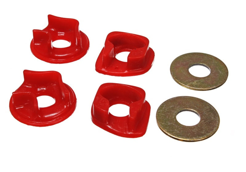 Energy Suspension 88-91 Honda Civic Red Motor Mount Inserts (Manual Transmission) (2 Torque Position Bushing Kits Energy Suspension