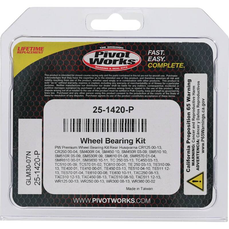 Pivot Works Premium Wheel Bearing Wheel Bearings Pivot Works