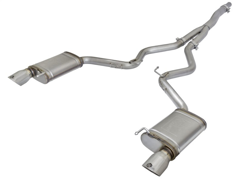 aFe MACHForce XP Exhausts Cat-Back SS-304 EXH w/ Polished Tips 15-16 Ford Mustang EcoBoost 2.3L (t) Catback aFe